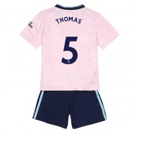 Dres Arsenal Thomas Partey #5 Rezervni za djecu 2022-23 Kratak Rukav (+ kratke hlače)